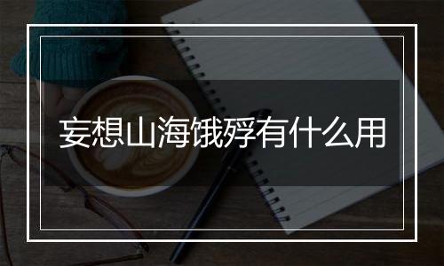 妄想山海饿殍有什么用