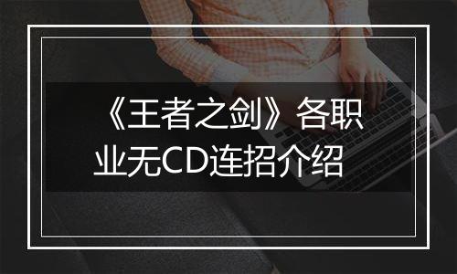 《王者之剑》各职业无CD连招介绍