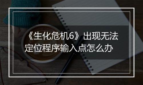 《生化危机6》出现无法定位程序输入点怎么办
