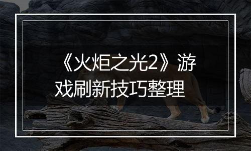 《火炬之光2》游戏刷新技巧整理