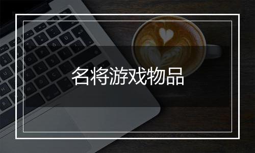 名将游戏物品