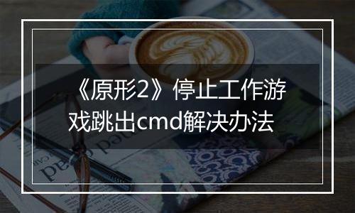 《原形2》停止工作游戏跳出cmd解决办法