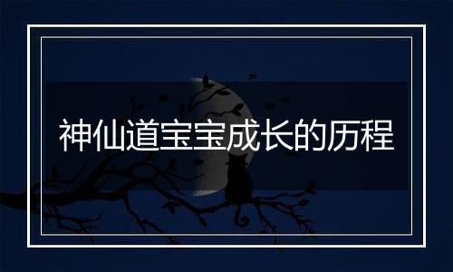 神仙道宝宝成长的历程