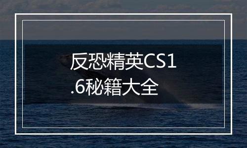 反恐精英CS1.6秘籍大全