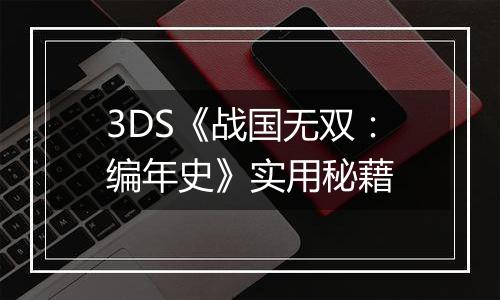 3DS《战国无双：编年史》实用秘藉
