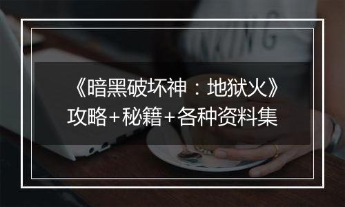 《暗黑破坏神：地狱火》攻略+秘籍+各种资料集