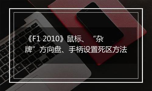 《F1 2010》鼠标、“杂牌”方向盘、手柄设置死区方法