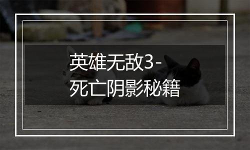 英雄无敌3-死亡阴影秘籍